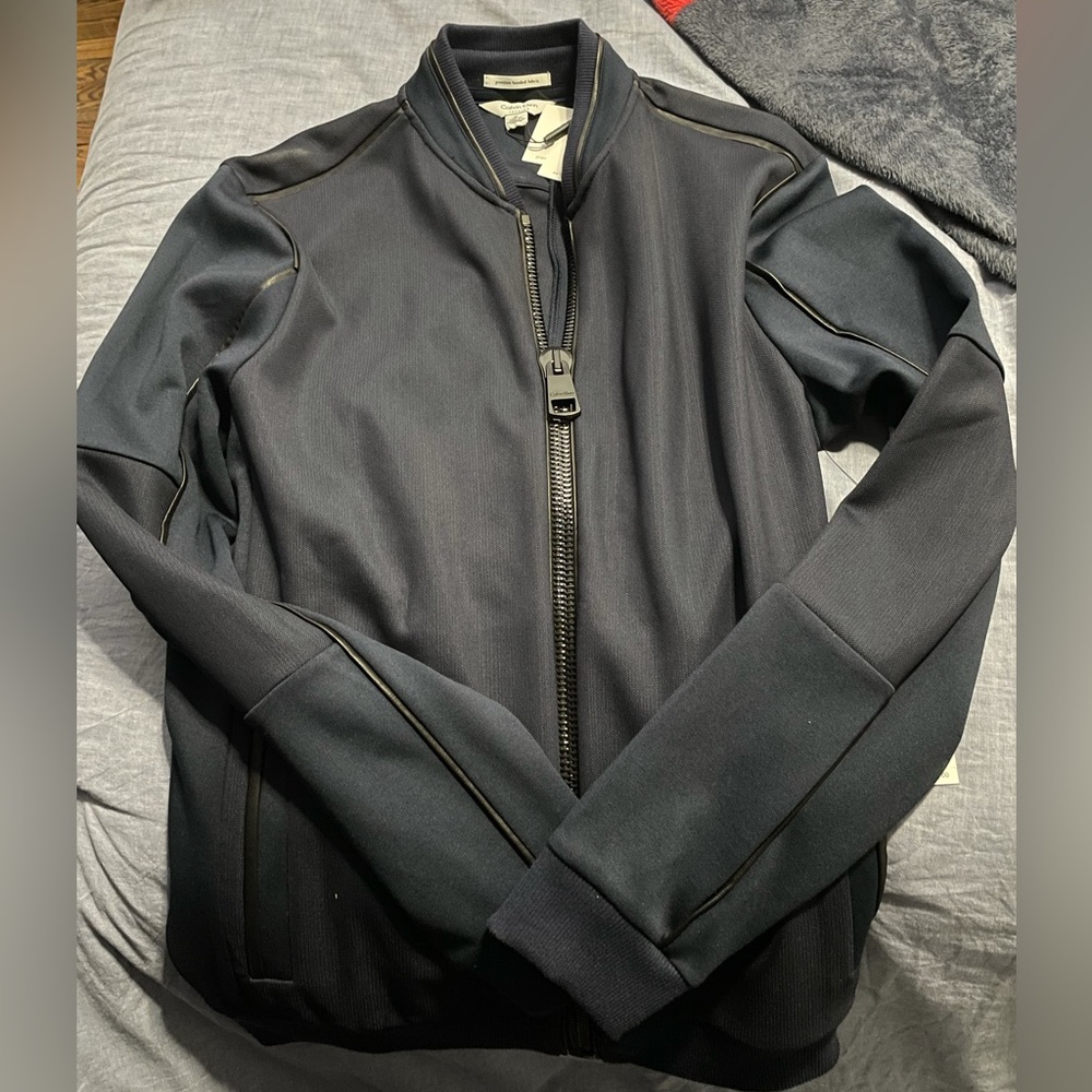 Calvin Klein Men’s Track Jacket Medium NWT Large Zipper